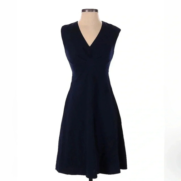 Betsey Johnson | Timeless Classic Navy Criss Cross Open Back Dress Size 2 XS - Picture 3 of 4